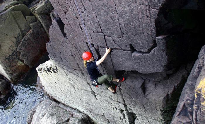 Climbing by the sea